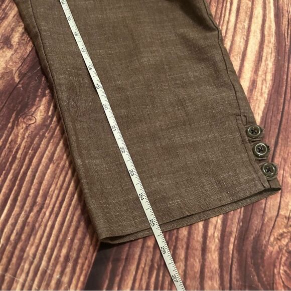 Women’s Counterparts Brown Cropped Pant size 12 - Picture 3 of 8